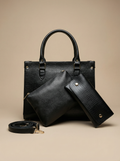 Black Hobo Handbag for Women | Stylish PU Leather Ladies Bag in Pakistan