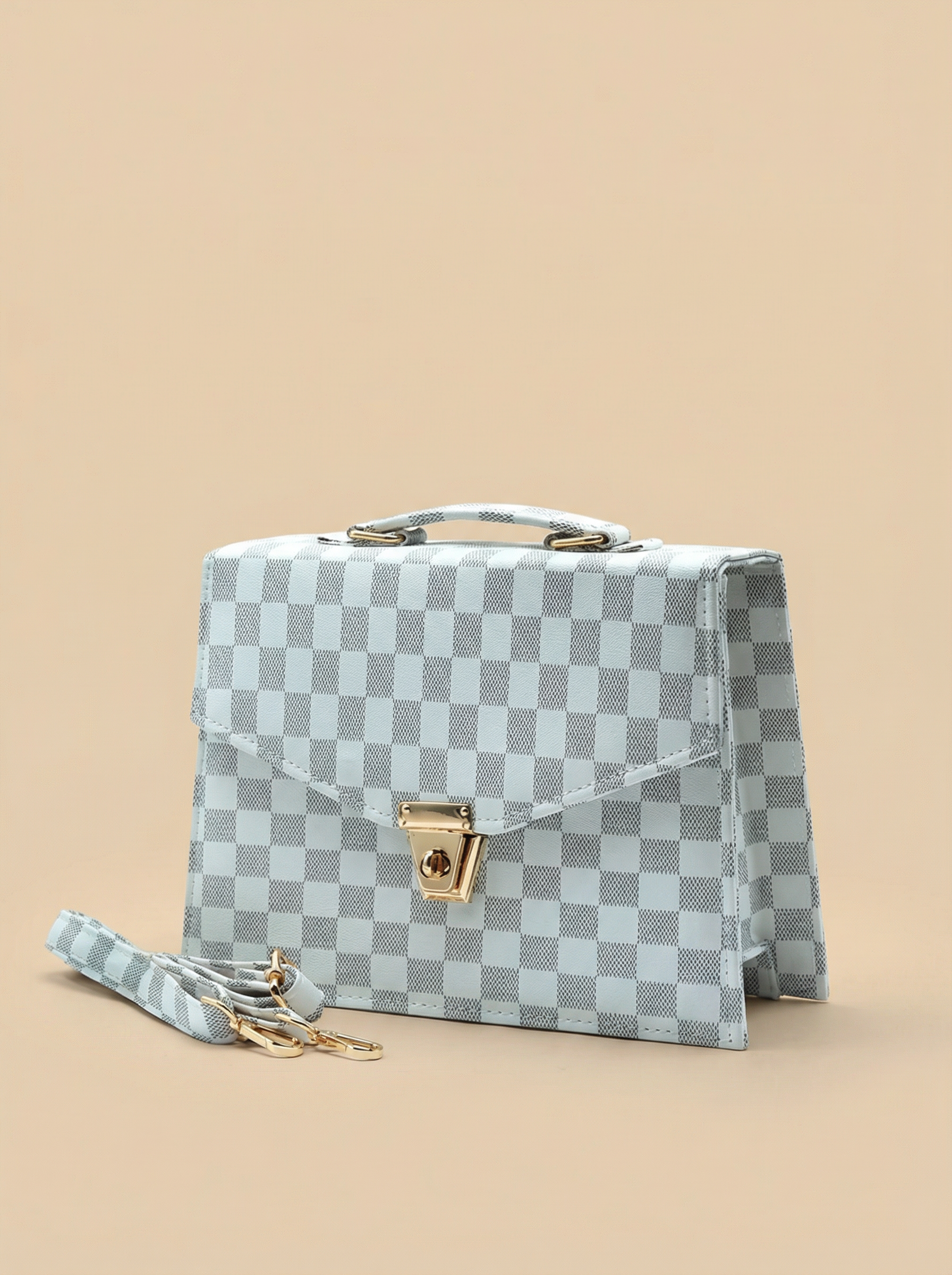 Classic Square Tote – White
