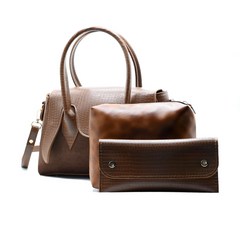 Seren Tote Satchel Handbag for Women – Brown