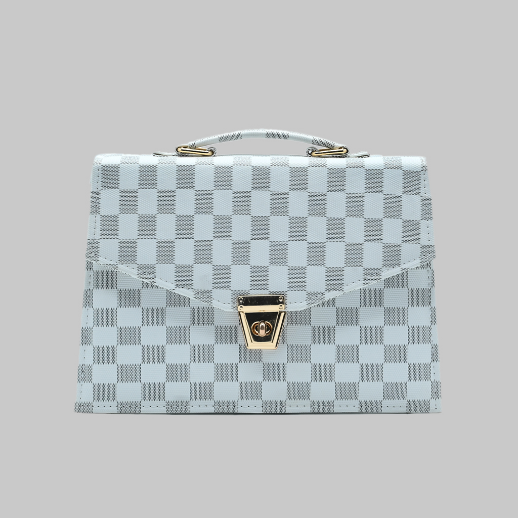 Classic Square Tote – White