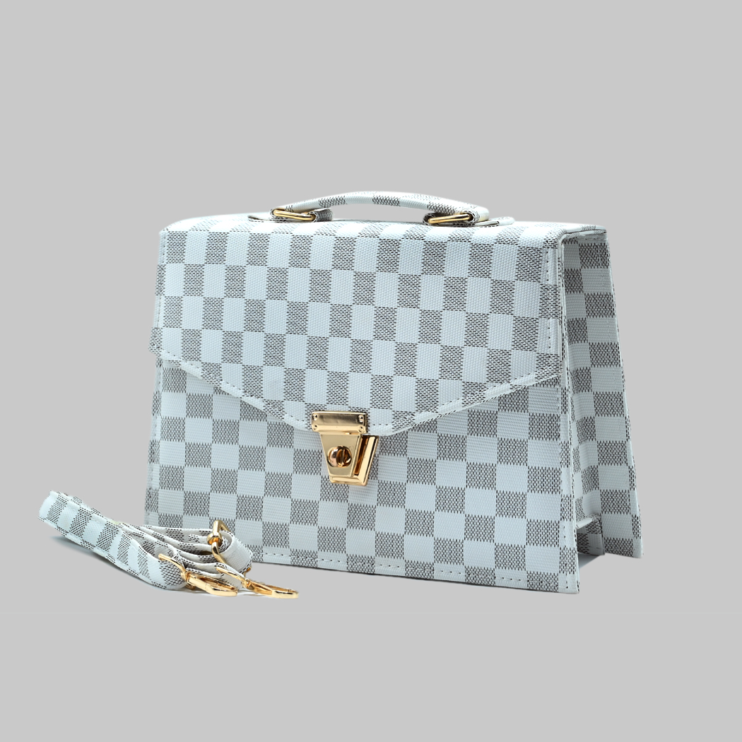 Classic Square Tote – White