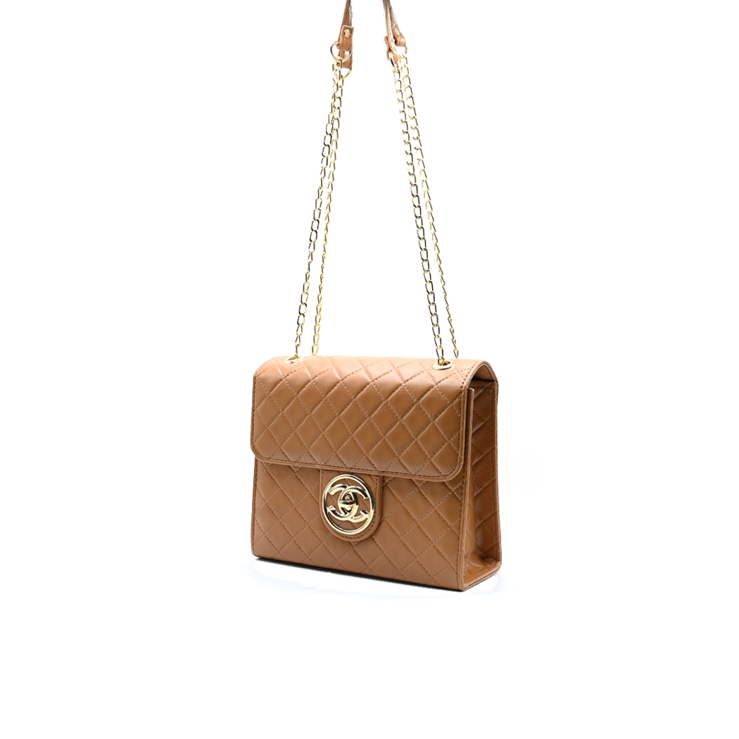 Trendy Chain Stylish Bag Brown