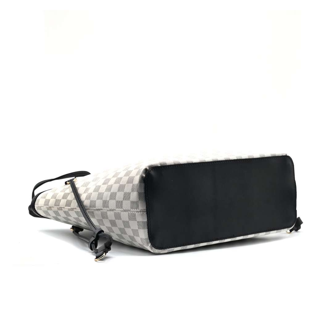 Amlam - Hand Bag - white and Grey