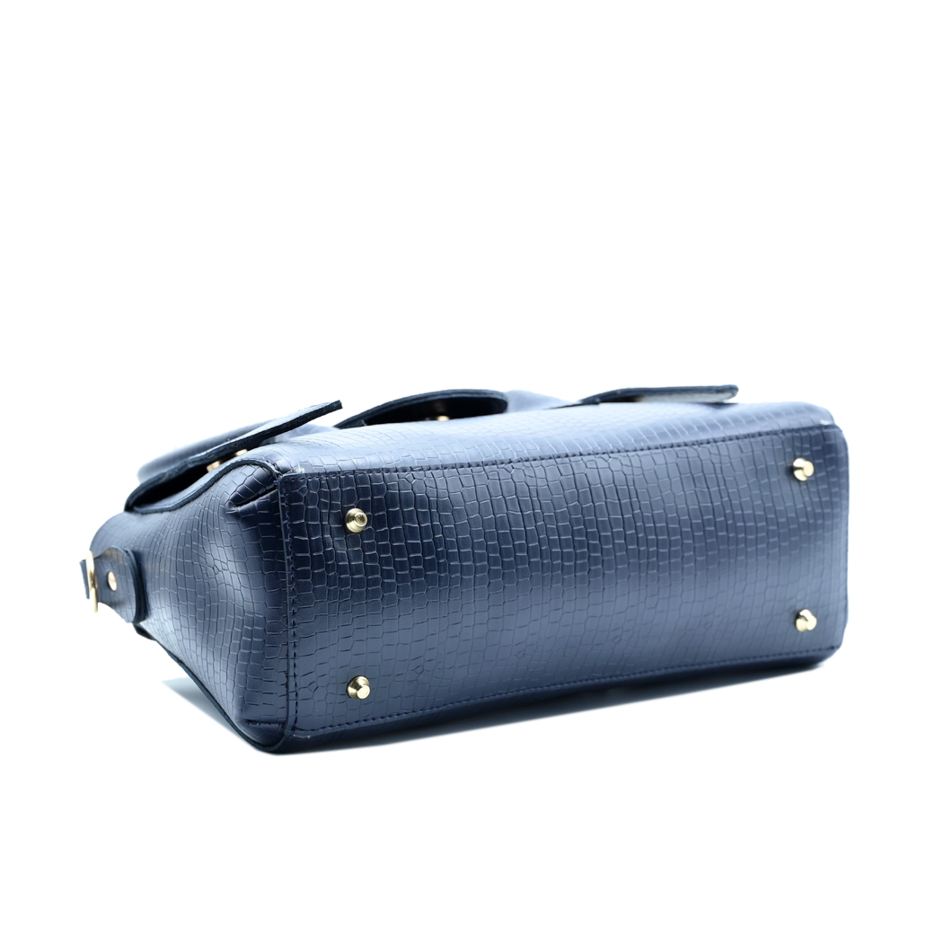 Seren Tote Satchel Handbag for Women – Navy Blue