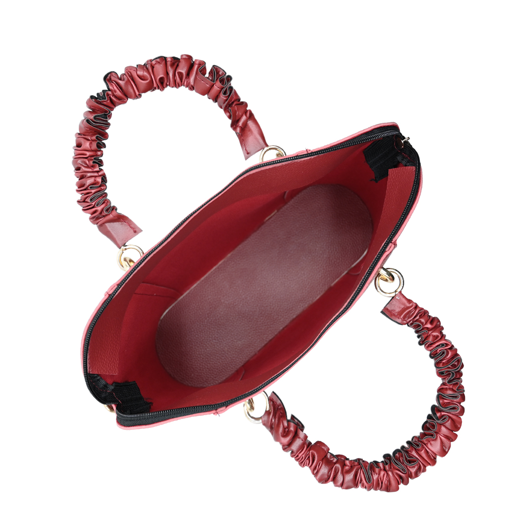 3 Piece Alora Tote Bag - Maroon