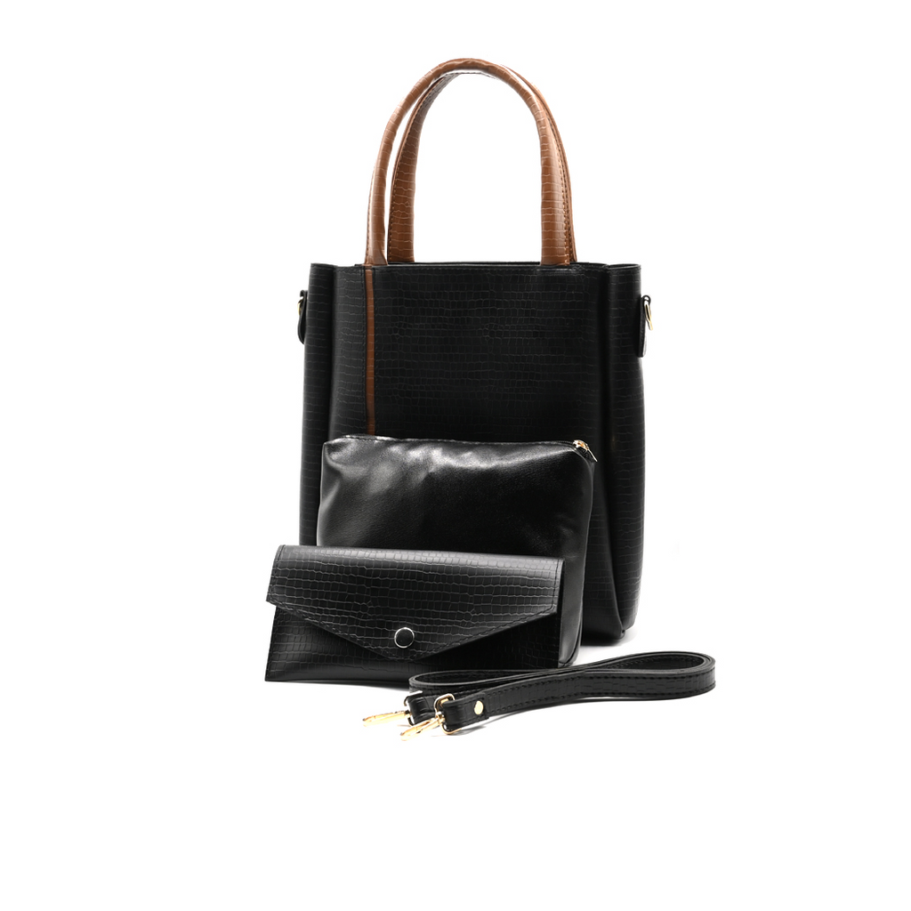 Urban Chic 4-in-1 Tote Bag Set – Black