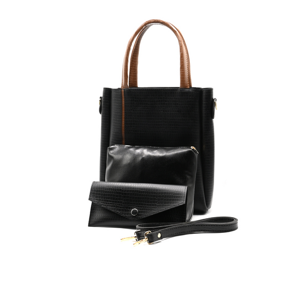 Urban Chic 4-in-1 Tote Bag Set – Black