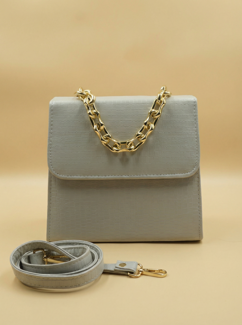Clasique Handbag - Grey