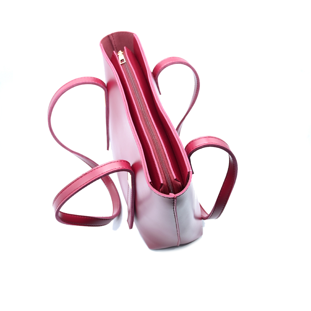 Grace Trio Handbag Set of 3 Maroon
