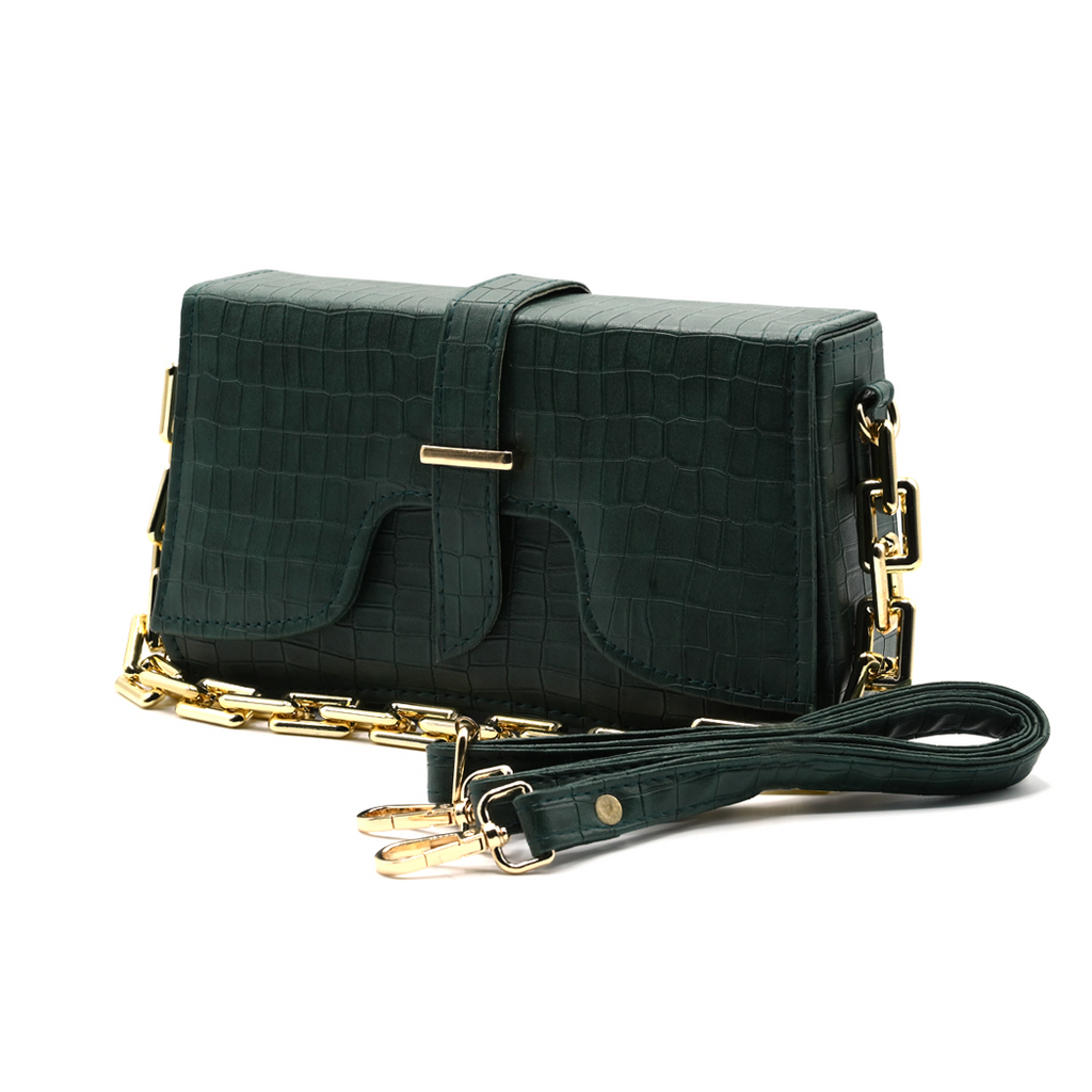 sling Crossbody Bag - Olive Green