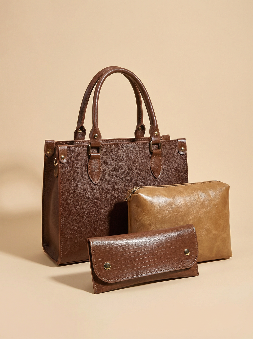 Brown Hobo Handbag for Women | Stylish PU Leather Ladies Bag in Pakistan