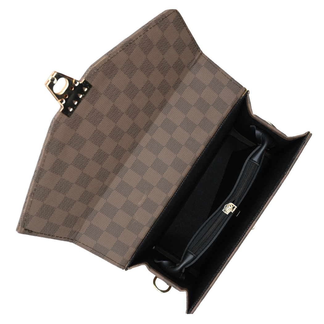 Classic Square Tote – Chocolate Brown