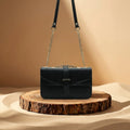 Stylisha crossbody chain bag - Black