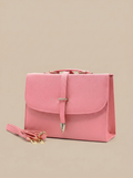 Classic Square Top Handle Bag - Pink
