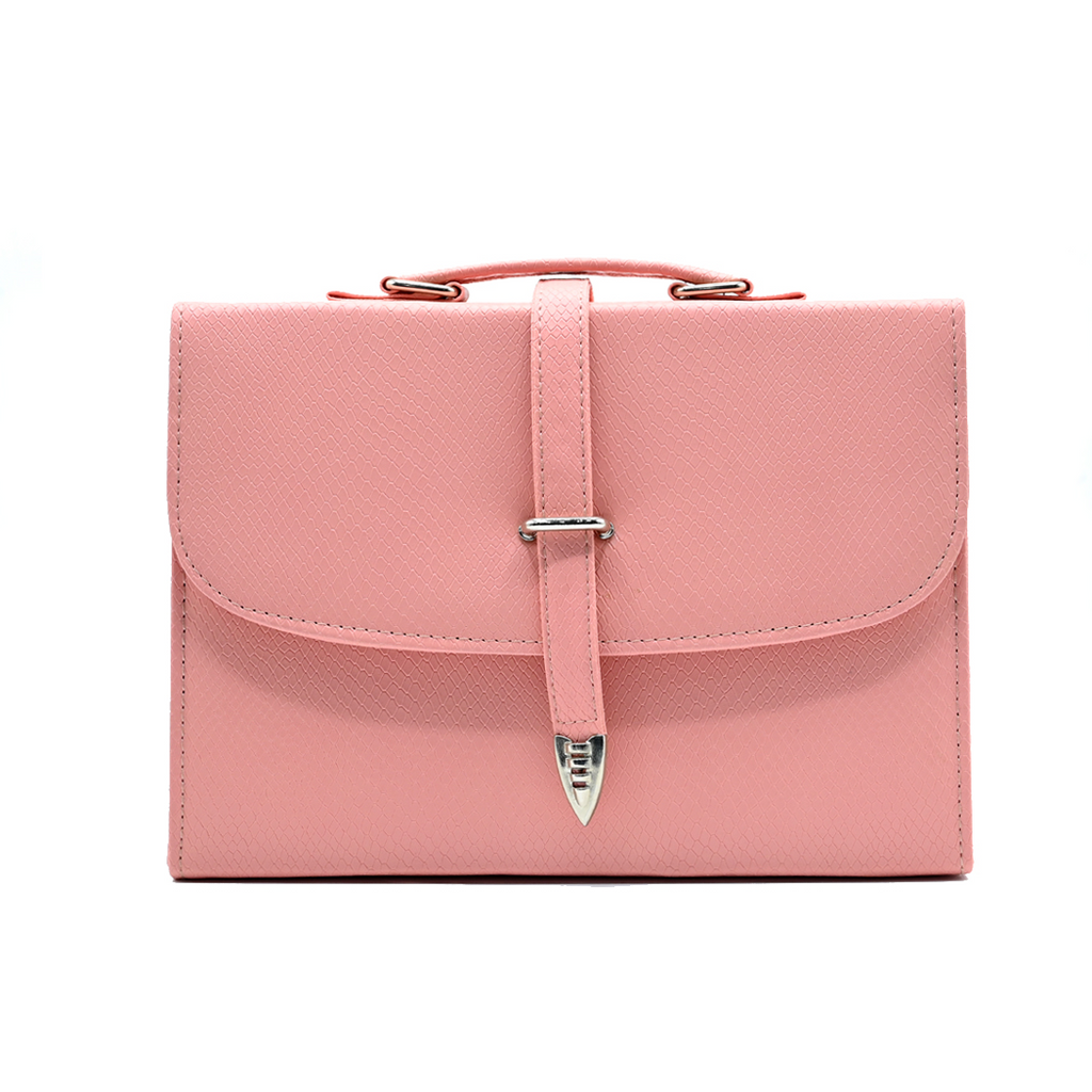 Classic Square Top Handle Bag - Pink