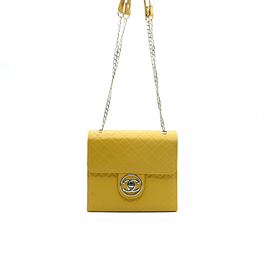 Trendy Chain Stylish Bag Yellow