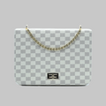 Luxury Grid Chain Bag Cream