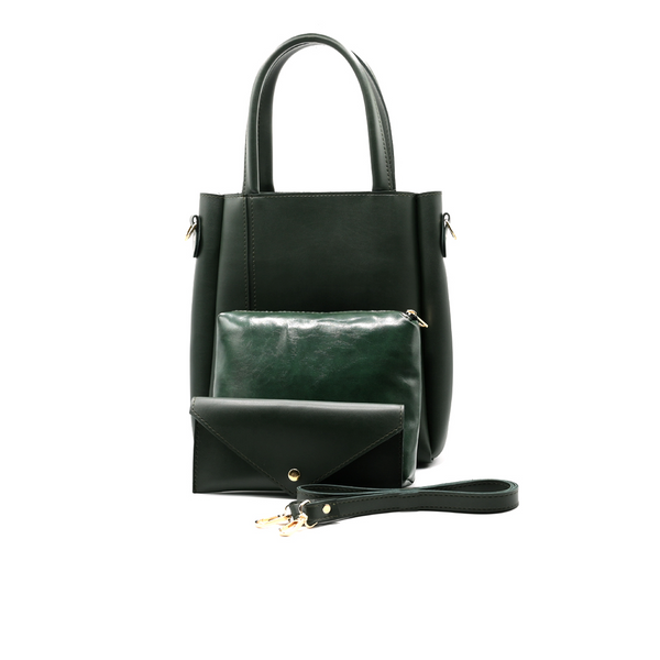 Urban Chic 4-in-1 Tote Bag Set – Forest Green