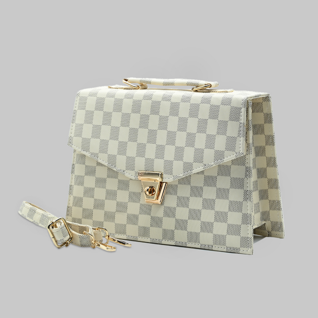 Classic Square Tote – Beige