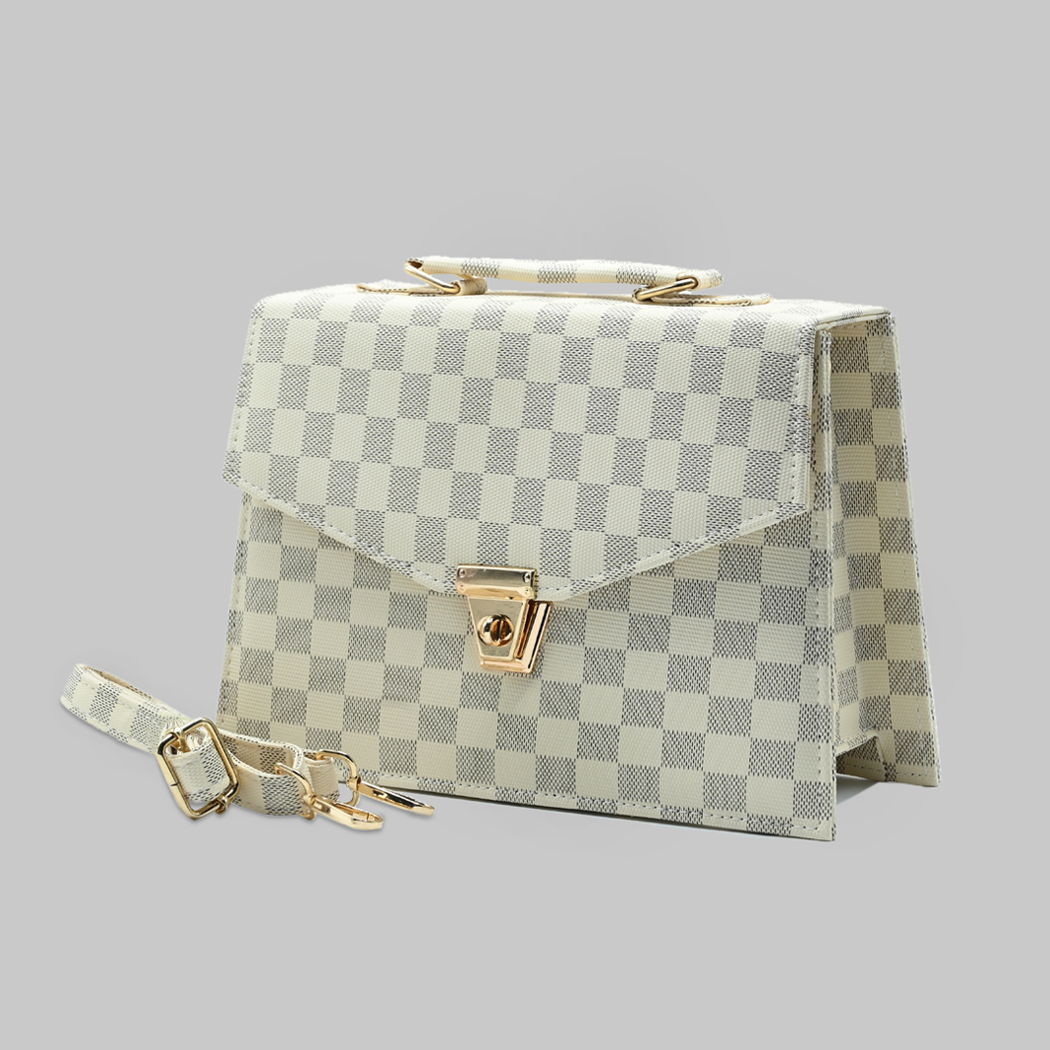 Classic Square Tote – Beige