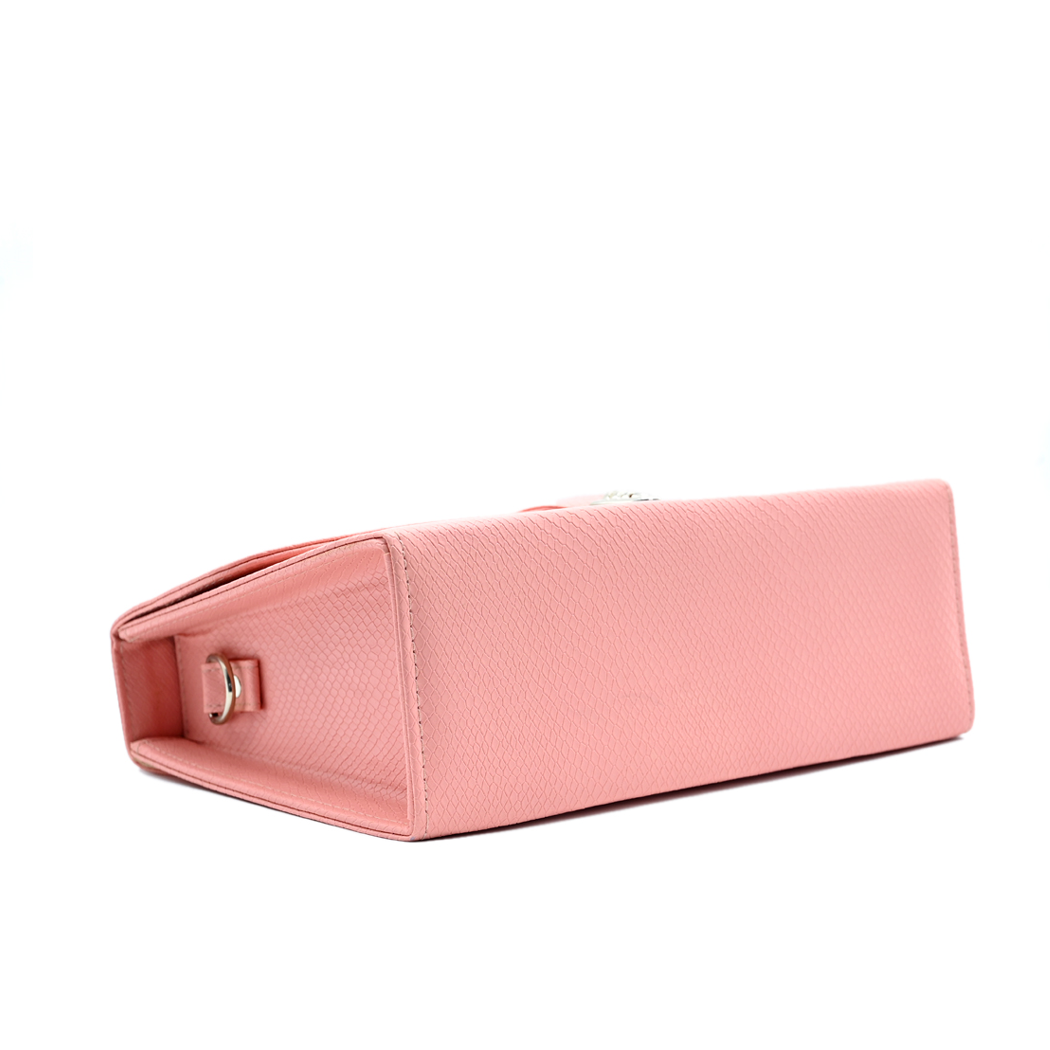 Classic Square Top Handle Bag - Pink