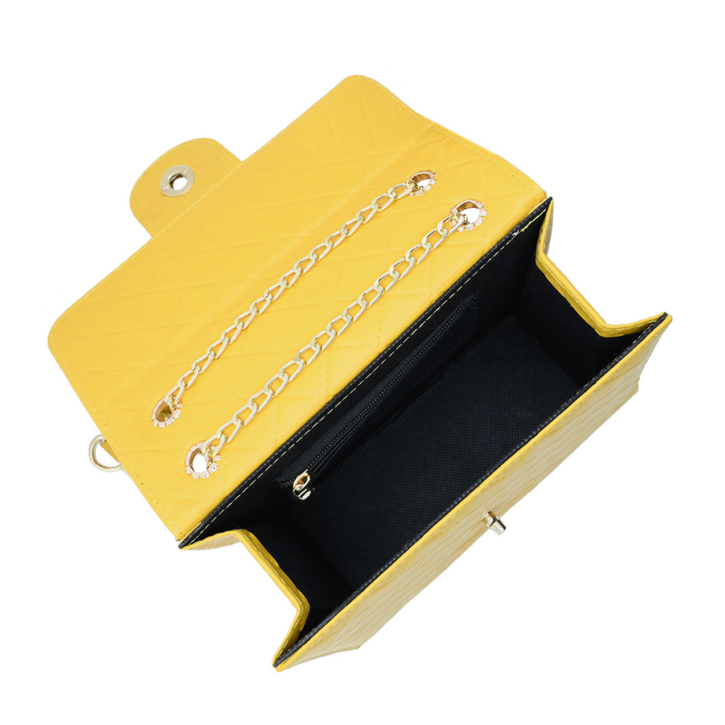Trendy Chain Stylish Bag Yellow