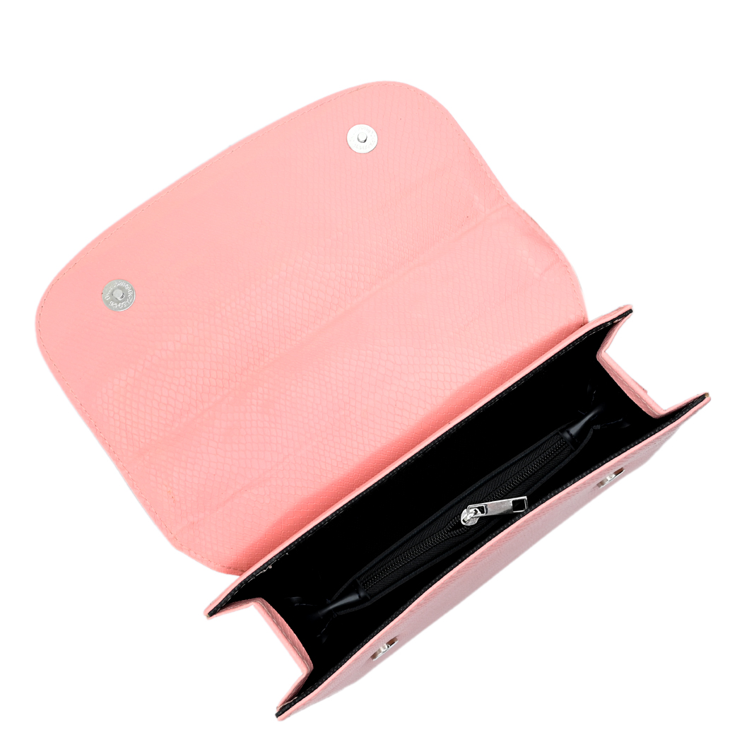 Classic Square Top Handle Bag - Pink