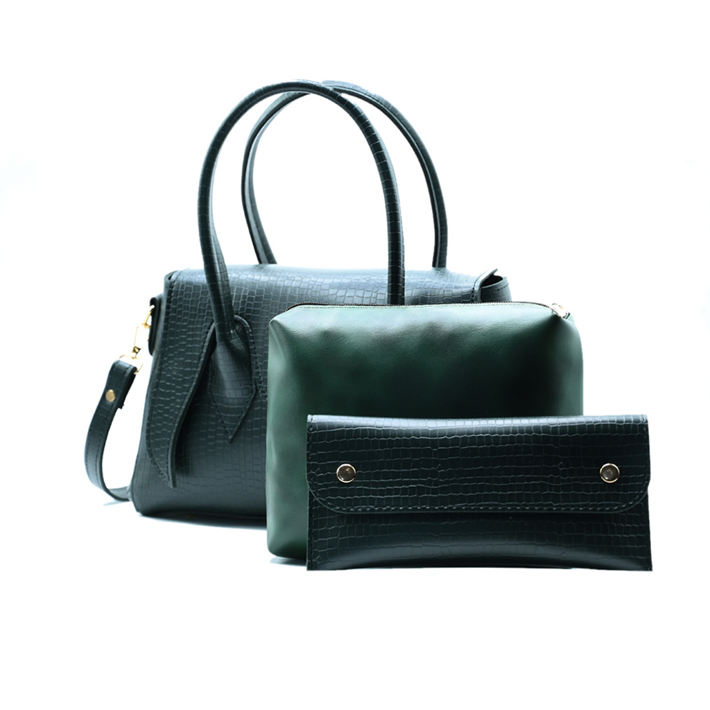 Seren Tote Satchel Handbag for Women – Olive Green