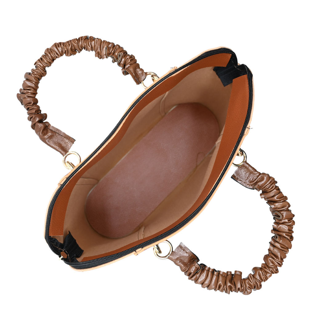 3 Piece Alora Tote Bag - Brown