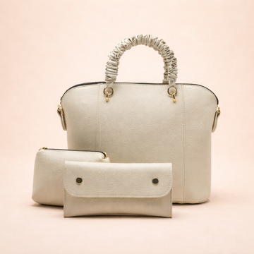 3 Piece Alora Tote Bag - Beige