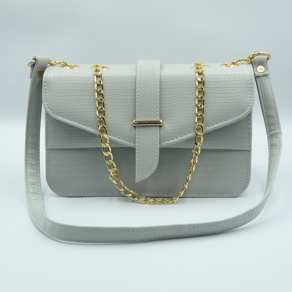 Stylisha crossbody chain bag - Grey