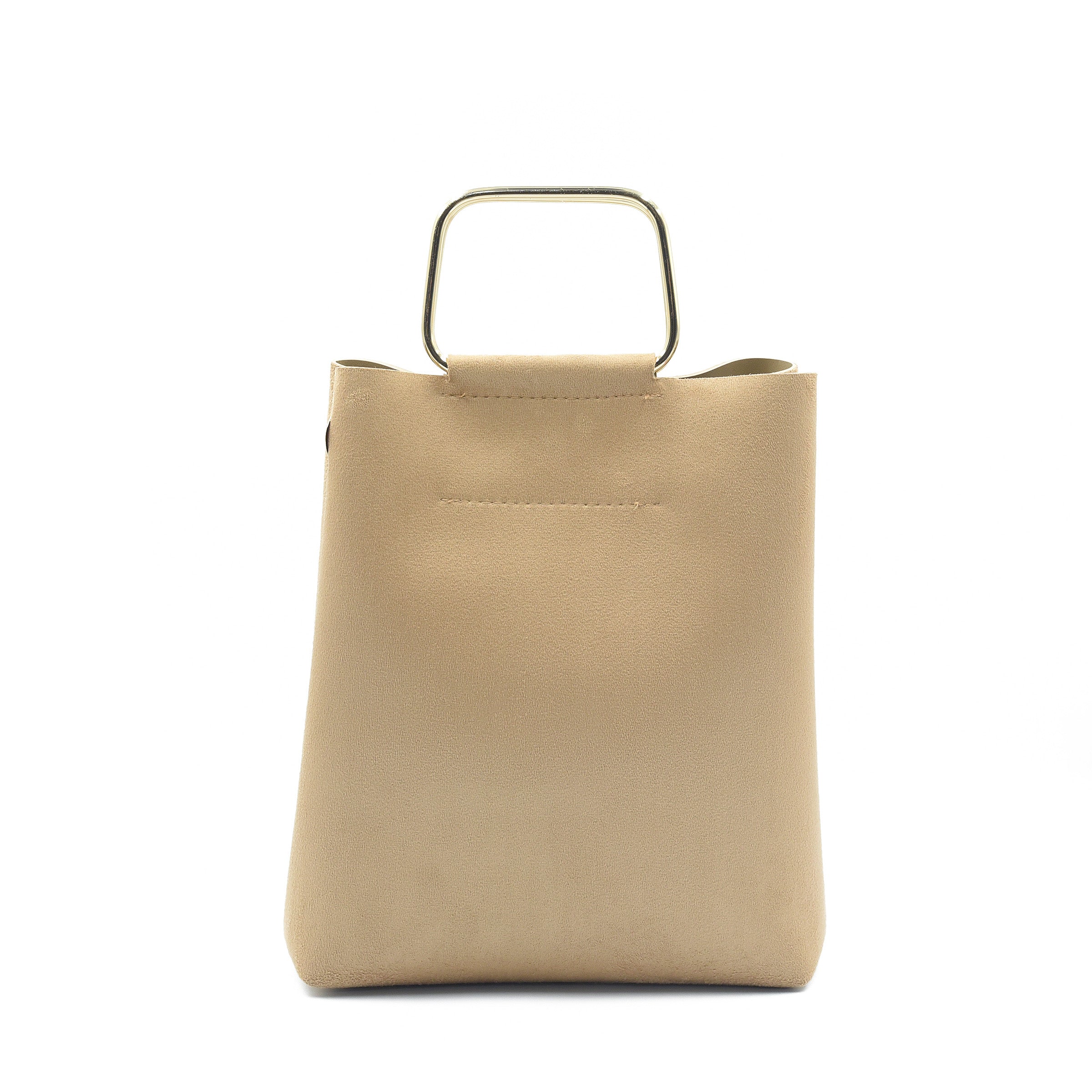 Finesse Top Handle Bag - Skin Suede