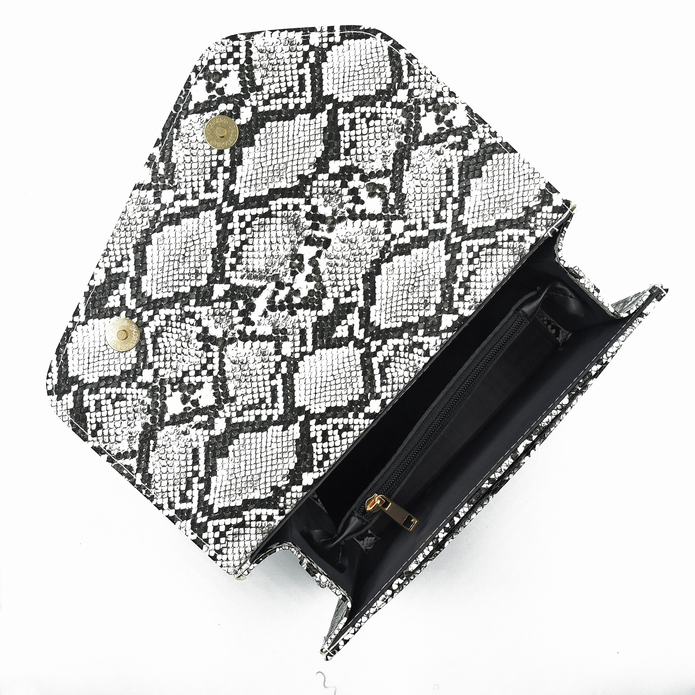 Reglan Crossbody Bag - Black and White