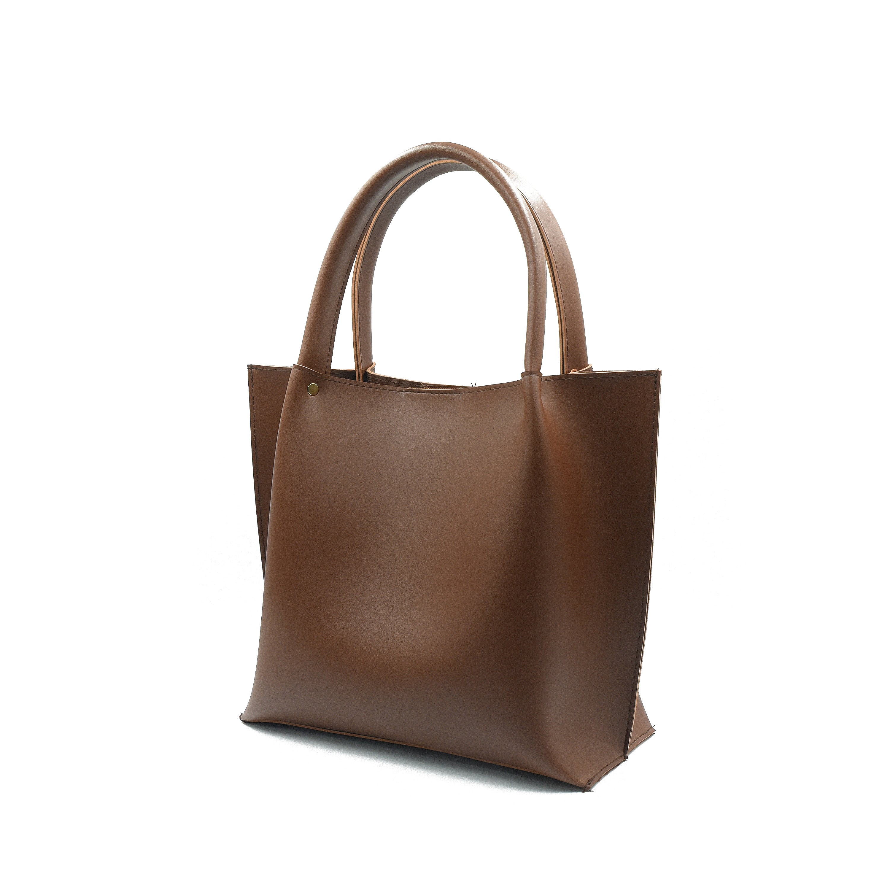 Brown tote bag best sale