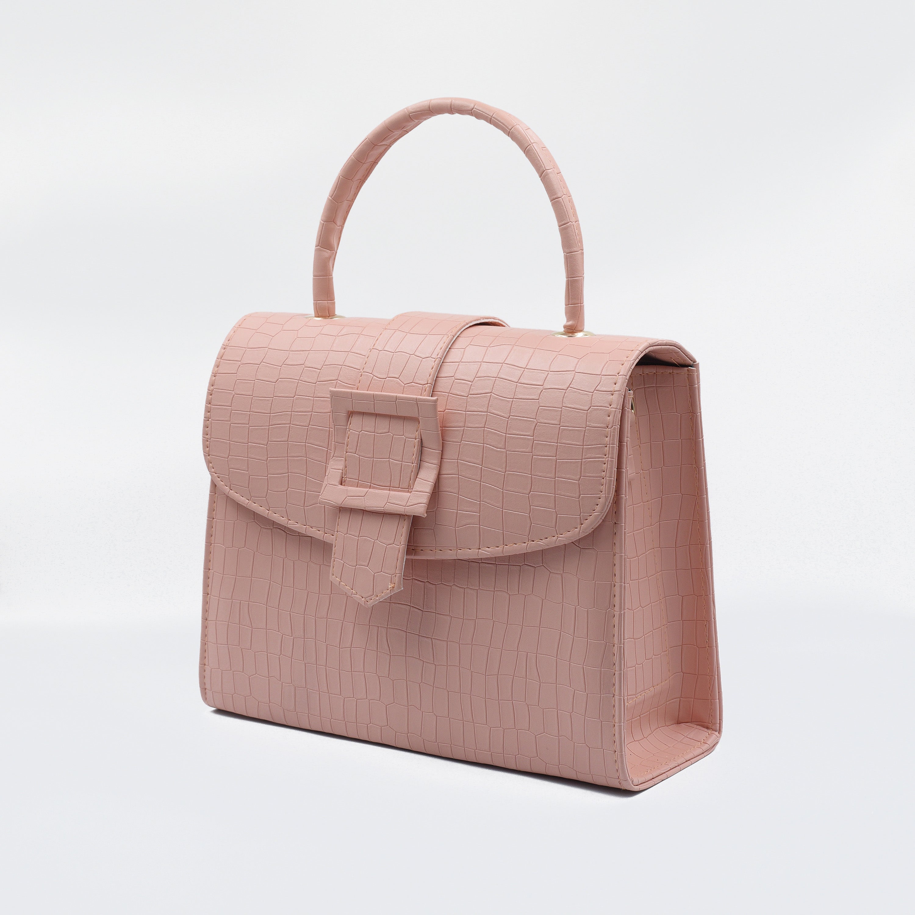 Formal Leather Woman Handbag - Pink