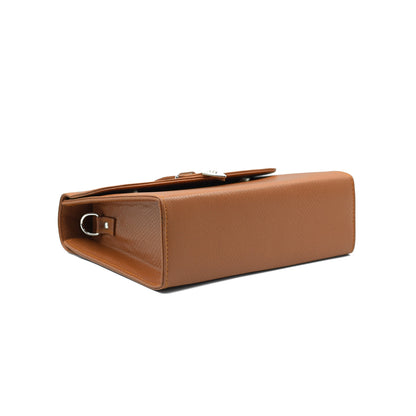 Classic Square Top Handle Bag - Brown