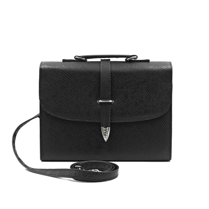 Classic Square Top Handle Bag - Black