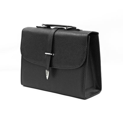 Classic Square Top Handle Bag - Black