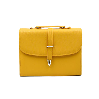 Classic Square Top Handle Bag - Yellow