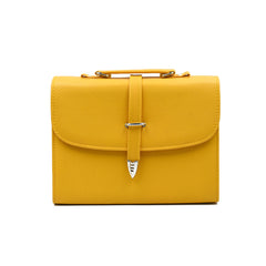 Classic Square Top Handle Bag - Yellow