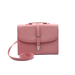 Classic Square Top Handle Bag - Pink