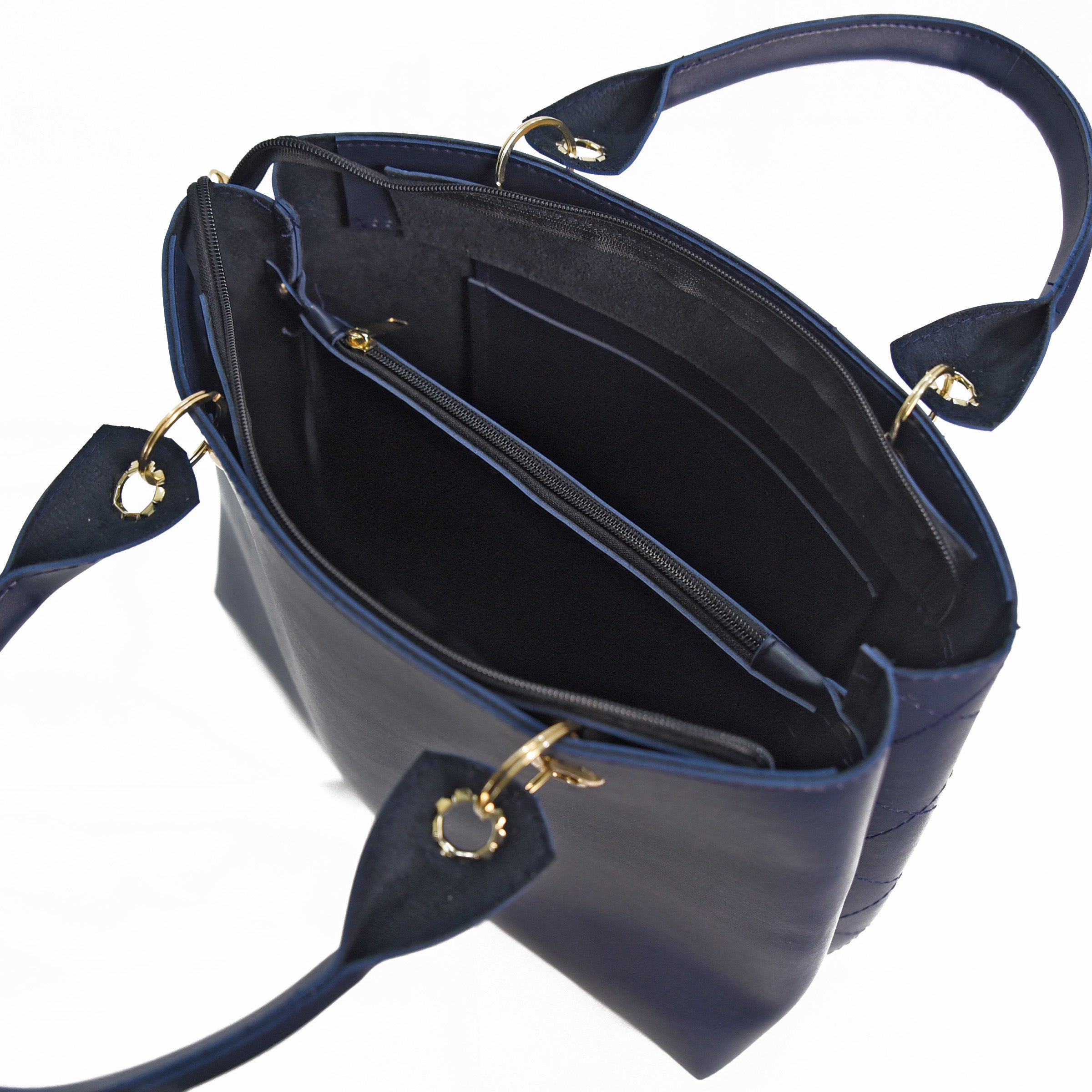 AuraGlam Tote Bag - Navy Blue