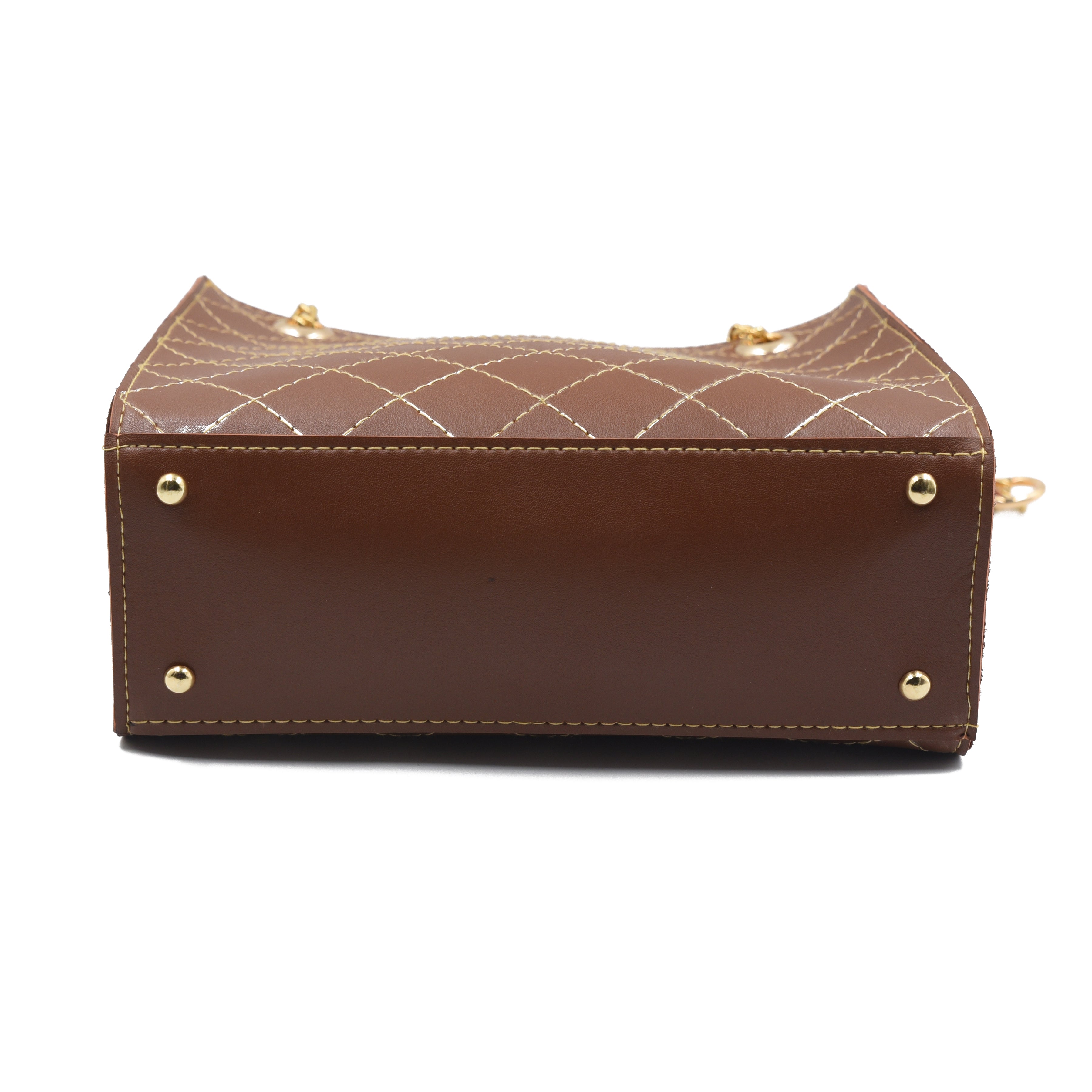 Regalia long chain crossbody Bag - Brown