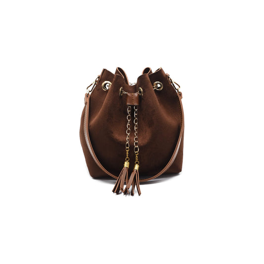 Elara Bucket Bag - Brown