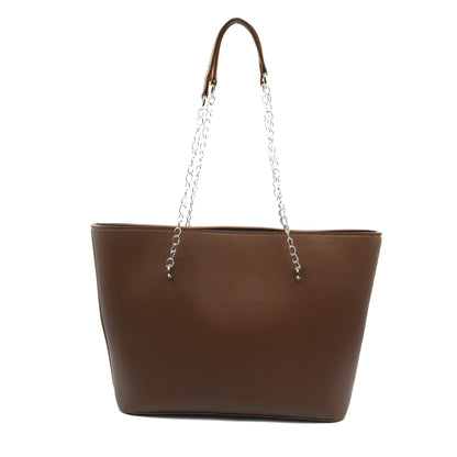 Large Capacity Tote Bag - Brown