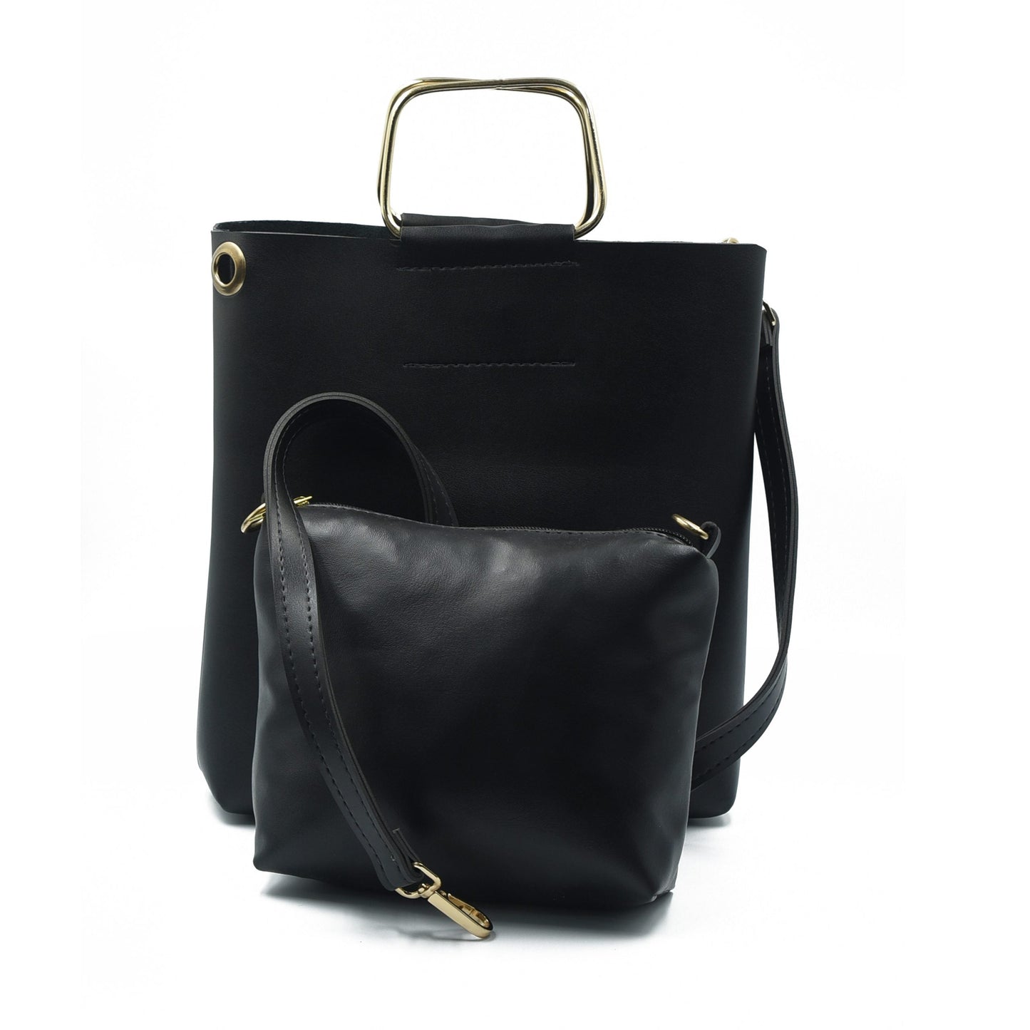 Finesse Top Handle Bag - Black