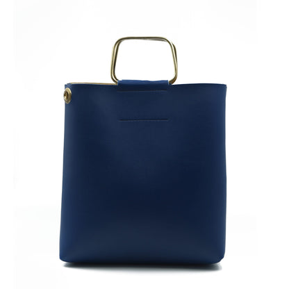 Finesse Top Handle Bag - Navy Blue