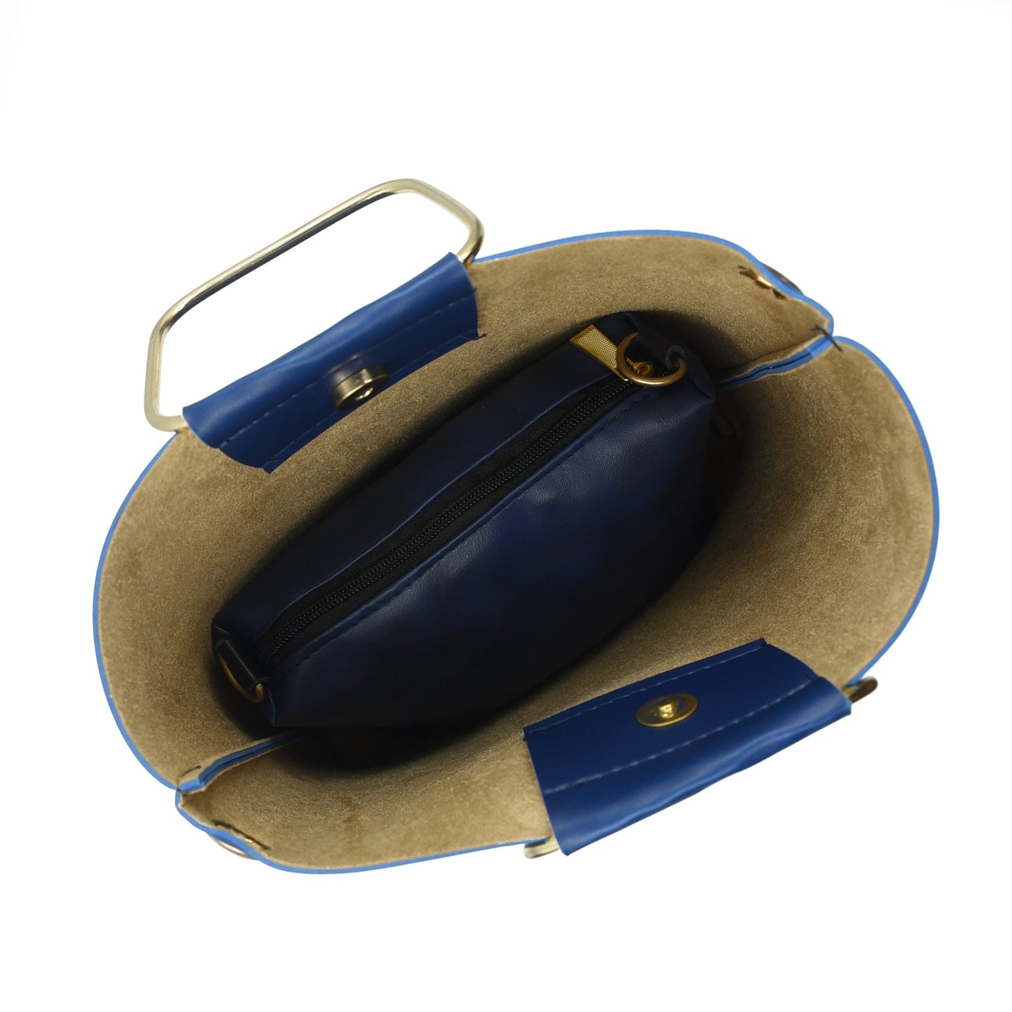 Finesse Top Handle Bag - Navy Blue