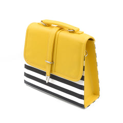 Multi Color Crossbody Bag- Black & Yellow