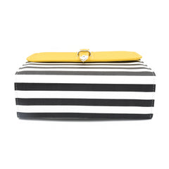 Multi Color Crossbody Bag- Black & Yellow